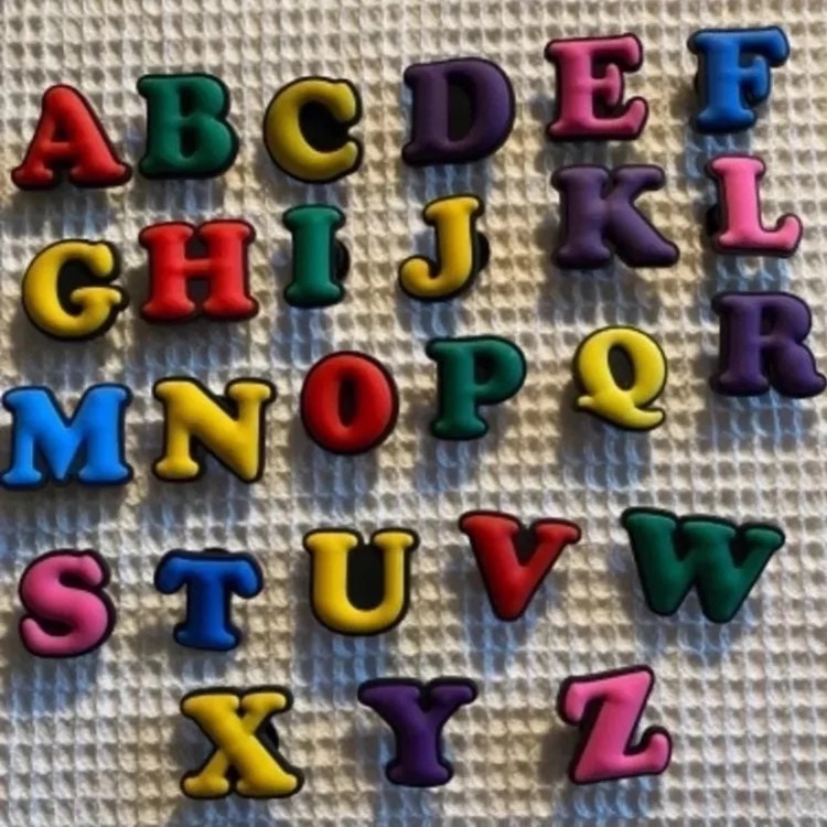 26 Piece Alphabet Shoe CharmsJibitz For Crocs
